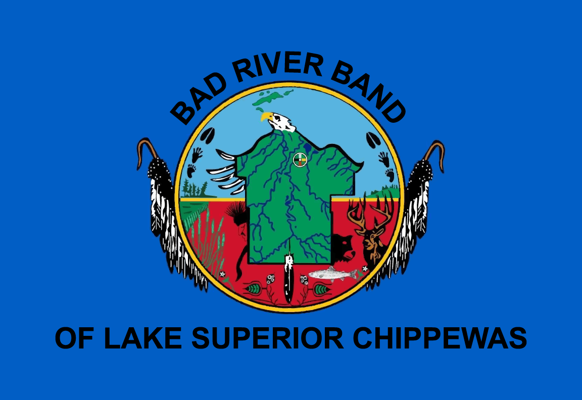 Bad River Band Chippewa Flag – authentic Native American tribal flag