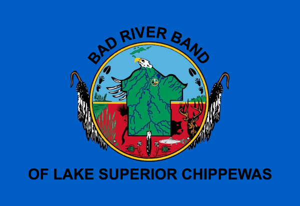 Bad River Band Chippewa Flag – authentic Native American tribal flag