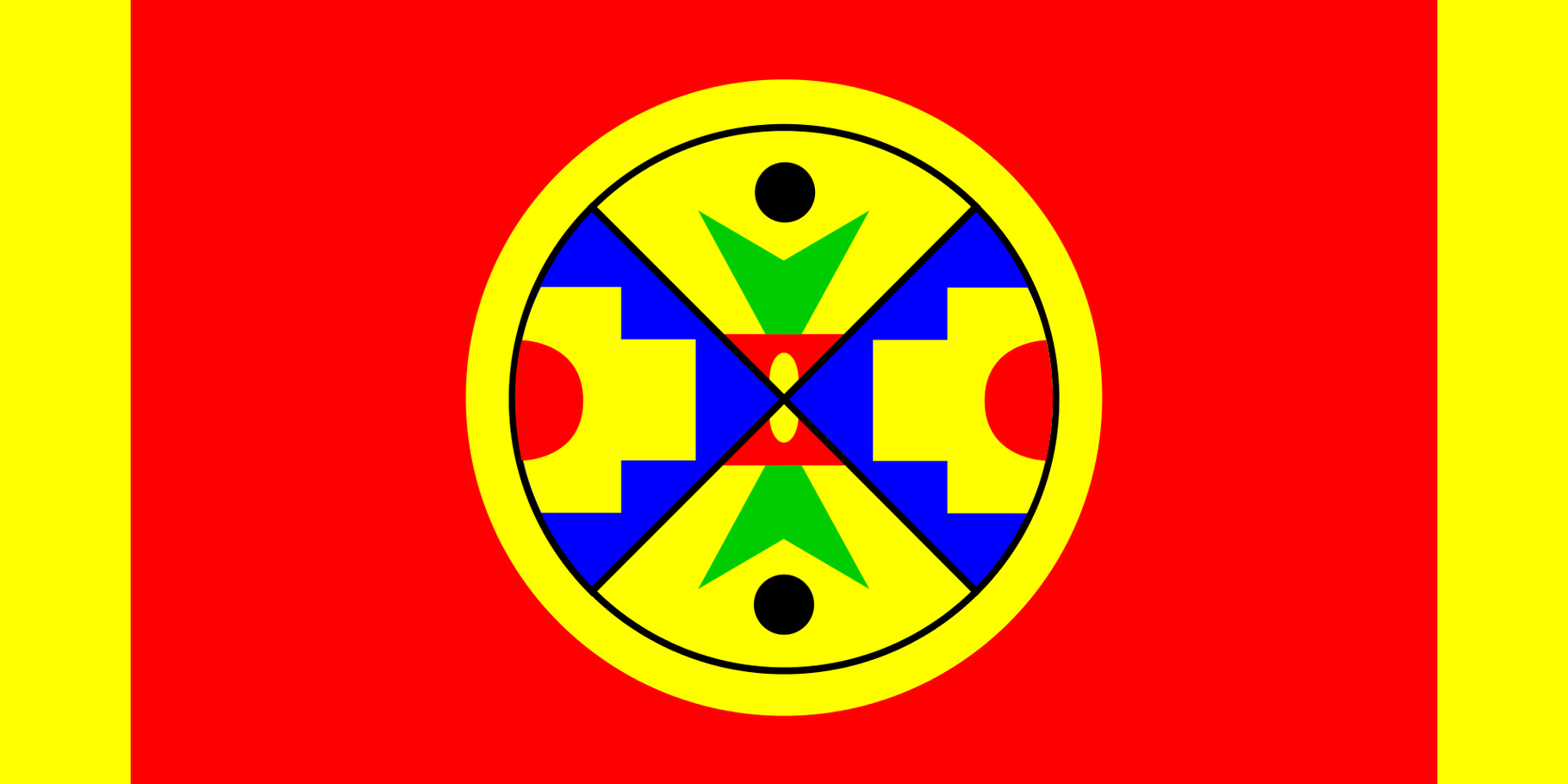 Eel Ground - Natoaganeg First Nation Flag – authentic First Nations indigenous flag