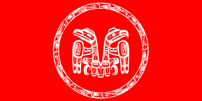 Haida Tribe Flag – authentic Native American tribal flag