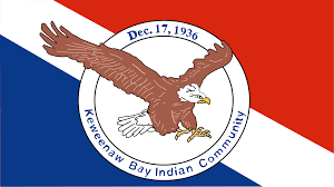 Keweenaw Bay Community Flag – authentic Native American tribal flag