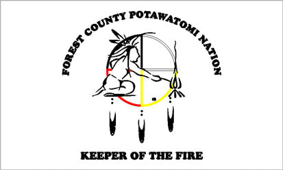 Forest County Potawatomi Flag – authentic Native American tribal flag