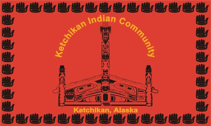 Ketchikan Alaska Tribe Flag – authentic Native American tribal flag