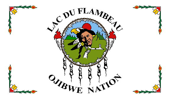 Lac du Flambeau Chippewa Flag – authentic Native American tribal flag