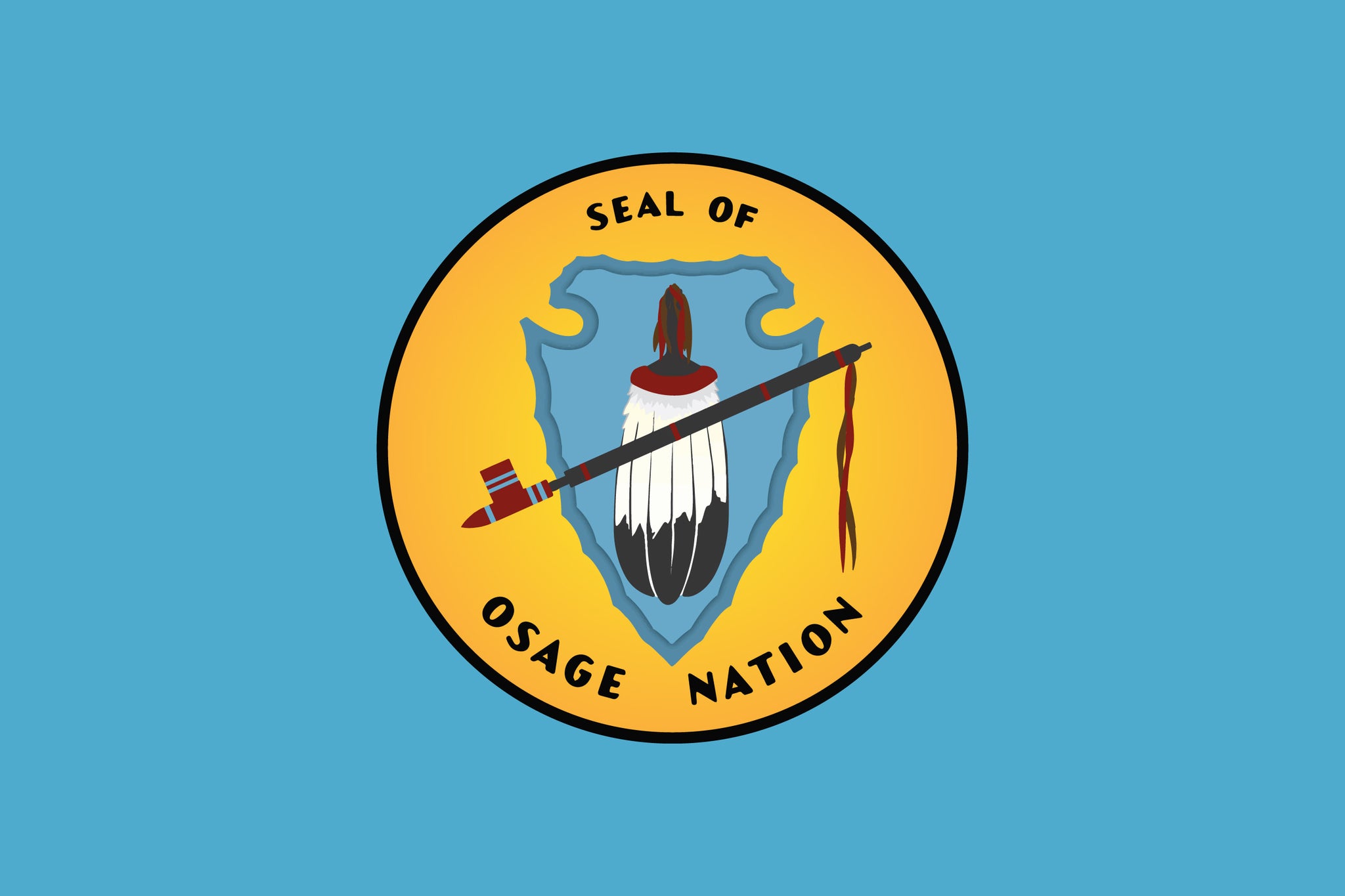 Osage Nation Flag – authentic Native American tribal flag