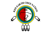 Red Earth Cree Nation Flag – authentic Native American tribal flag