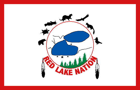 Red Lake Ojibwe Nation Flag – authentic Native American tribal flag