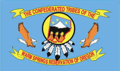 Warm Springs Confederated Tribes Flag – authentic Native American tribal flag
