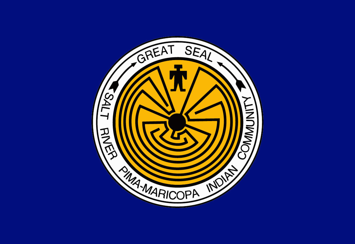 Salt River Pima-Maricopa Flag – authentic Native American tribal flag