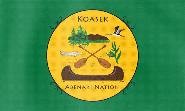 Koasek Abenaki Nation Flag – authentic Native American tribal flag