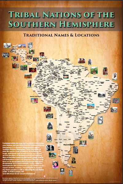 Tribal Nations of the Southern Hemisphere Map