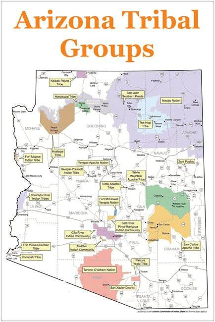 Tribal Groups of Arizona Map