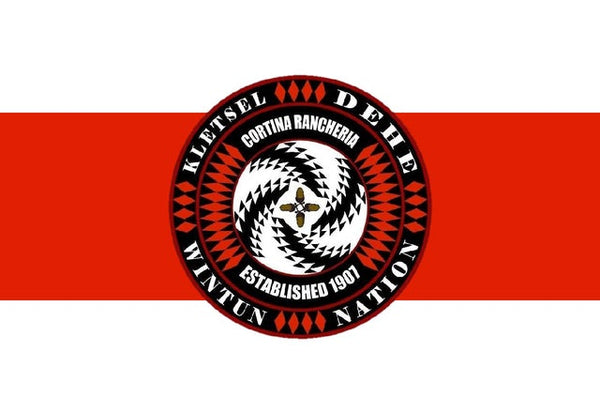 Kletsel Dehe Band of Wintun Indians - Cortina Rancheria Flag | Native American Flags for Sale Online