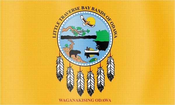 Little Traverse Bay Bands of Odawa Indians Flag | Native American Flags for Sale Online
