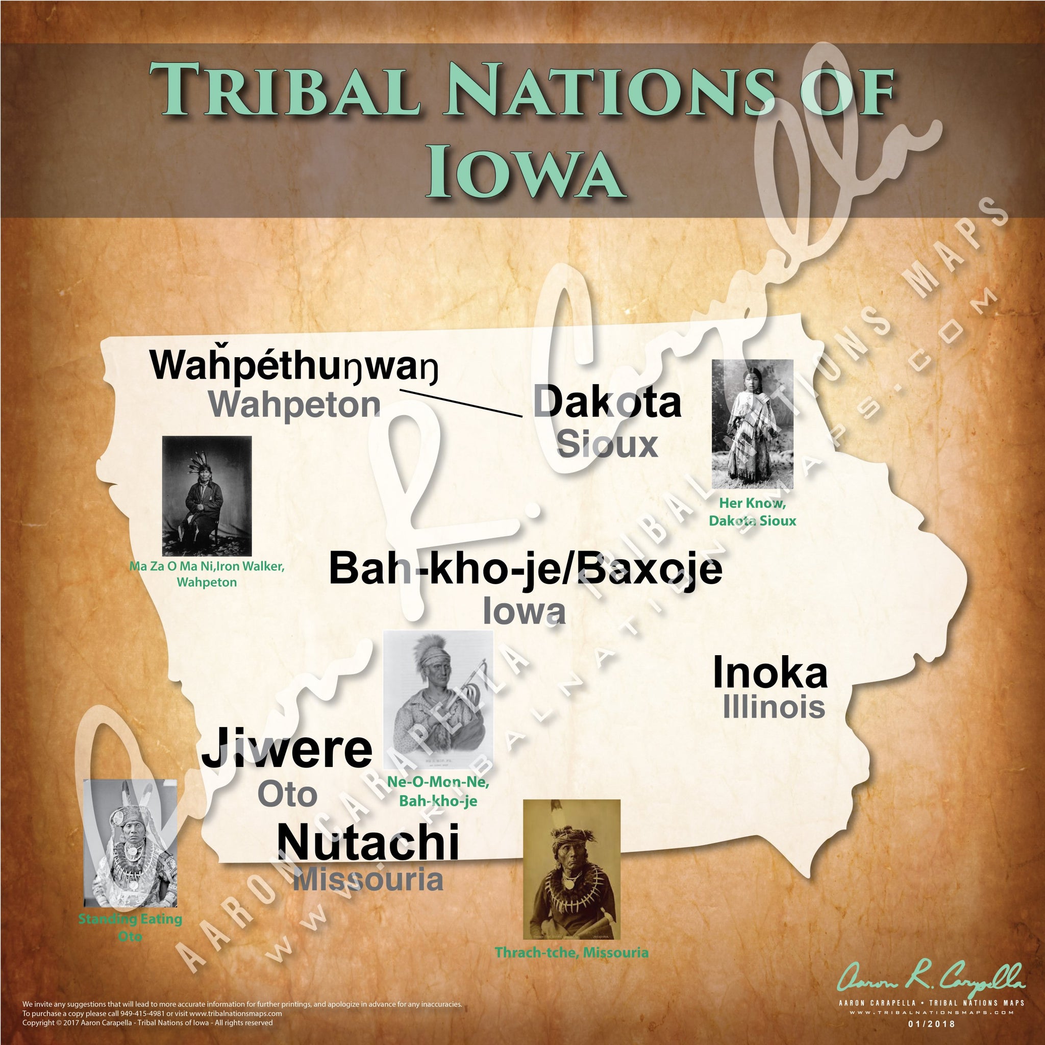 Tribal Nations of Iowa Map Puzzle