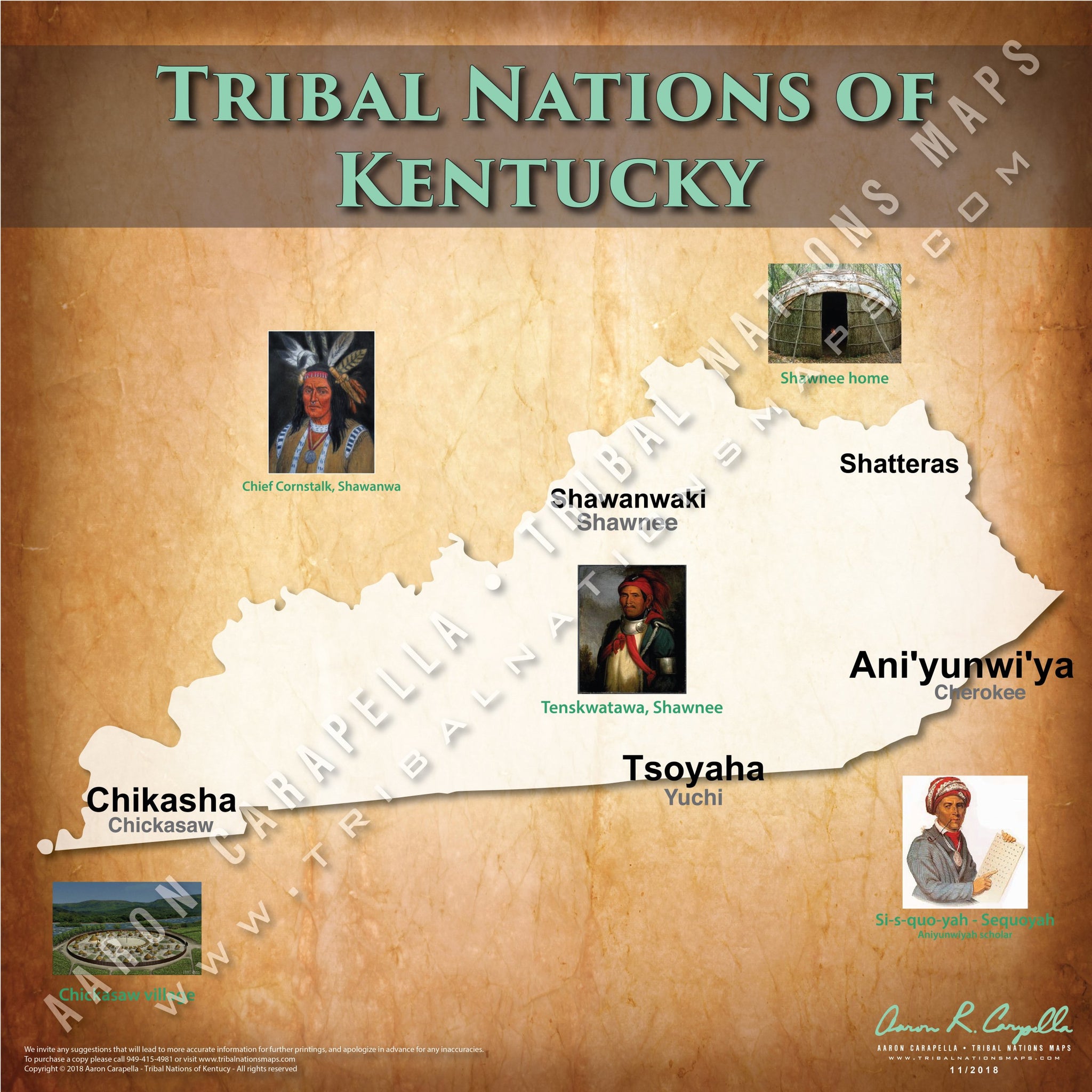 Tribal Nations of Kentucky Map Puzzle