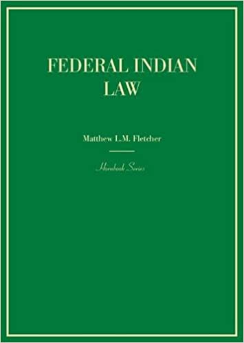 Fletcher’s Hornbook on Federal Indian Law | Buy Book Now at Indigenous Peoples Resources