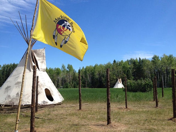 Mackinac Chippewa-Ottawa Flag | Native American Flags for Sale Online