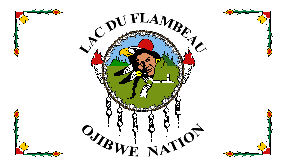 Lac du Flambeau Chippewa Flag  3x5ft outdoor Native American flag