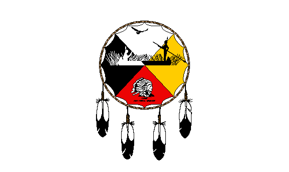 Sokaogon Chippewa -Mole Lake Flag | Native American Flags for Sale Online