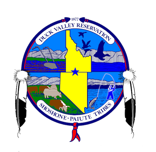 Duck Valley Shoshone-Paiutes Tribal Flag | Native American Flags for Sale Online