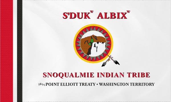 Snoqualmie Nation Tribal Flag | Native American Flags for Sale Online